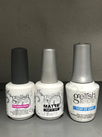 GELISH NAIL LACQUER COMBO TOP + BASE + MATTE TOP