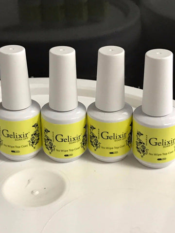 GELIXIR NOWIPE TOP COAT 0.5oz ( 1pc - 4pcs )