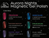 IBD JUST GEL POLISH MAGNETIC LED/UV PURE GEL AURORA NIGHT COLLECTION !