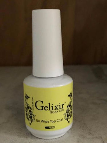 GELIXIR No wipe TOP COAT LED/UV gelish 0.5oz - 15mL