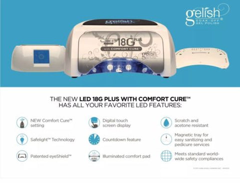 Harmony GELISH 18G LED GEL LIGHT LAMP 110V Cure Gel Polish & Gel Color NIB