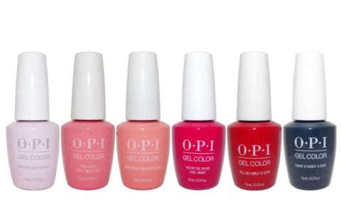OPI Gelcolor GREASE Collection 2018 Pack of 6 (Add On Kit#2)