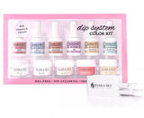 Kiara Sky Dipping Powder System Color Kit with free dipcase ( recycle System )